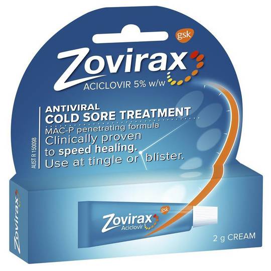 Zovirax 5% Cold Sore Cream (Tube Pack) 2g